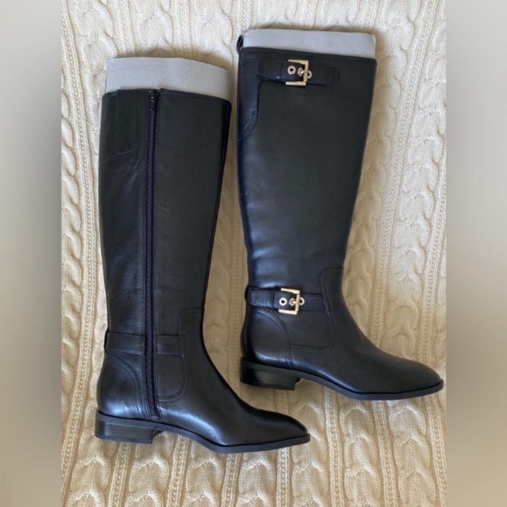 Nine West Black Leather Boots 6.5